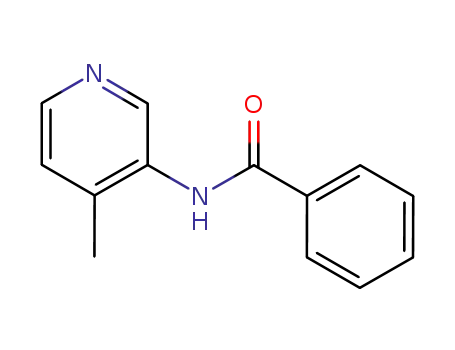 Molecular Structure of 2922-05-6 (N-(4-METHYL-PYRIDIN-3-YL)-BENZAMIDE)