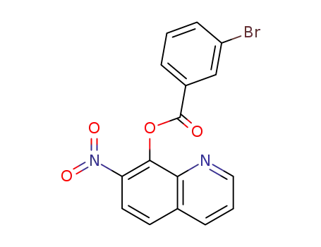 Molecular Structure of 29007-06-5 (7-Nitro-8-quinolyl=m-bromobenzoate)