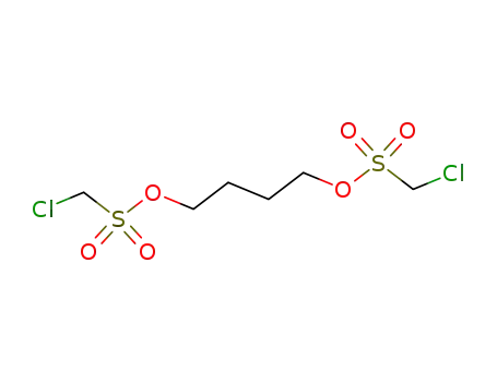 Molecular Structure of 29166-53-8 (butane-1,4-diyl bis(chloromethanesulfonate))