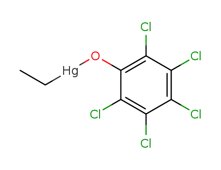 Molecular Structure of 22232-28-6 (Ethylmercury pentachlorophenate)