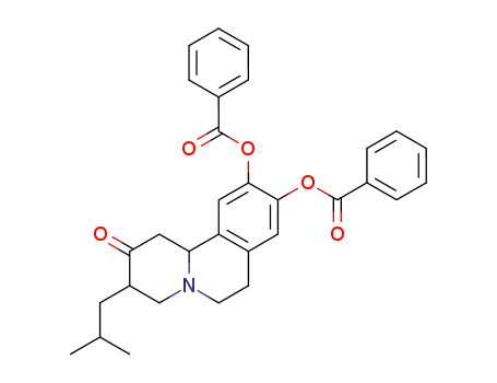 2H-Benzo[a]quinolizin-2-one,  1,3,4,6,7,11b-hexahydro-9,10-dihydroxy-3-isobutyl-,  dibenzoate  (ester)  (8CI)