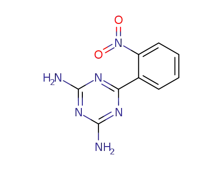 Molecular Structure of 29366-71-0 (6-(2-Nitrophenyl)-1,3,5-triazine-2,4-diamine)