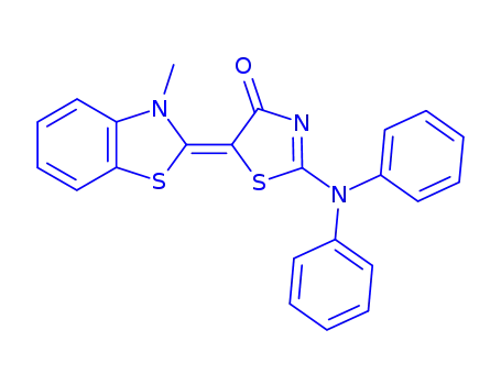 2-(diphenylamino)-5-(3-methyl-1,3-benzothiazol-2(3H)-ylidene)-1,3-thiazol-4(5H)-one