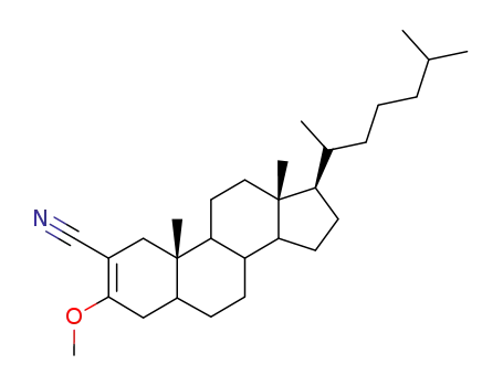 Molecular Structure of 2981-42-2 (3-methoxycholest-2-ene-2-carbonitrile)