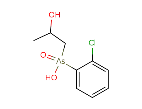 Molecular Structure of 21905-33-9 ((2-chlorophenyl)(2-hydroxypropyl)arsinic acid)