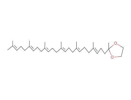 2-((<i>all</i>-<i>E</i>)-4,8,12,16,20,24-hexamethyl-pentacosa-3,7,11,15,19,23-hexaenyl)-2-methyl-[1,3]dioxolane
