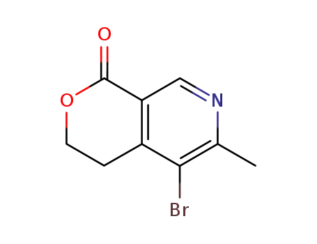 5-bromo-6-methyl-3,4-dihydro-pyrano[3,4-<i>c</i>]pyridin-1-one