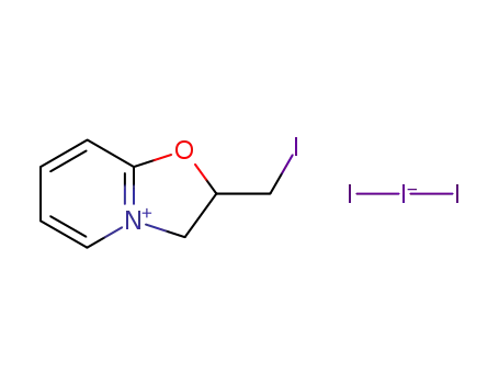Molecular Structure of 100219-88-3 (2-iodomethyl-2,3-dihydro[1,3]oxazolo[3,2-a]pyridinium triiodide)
