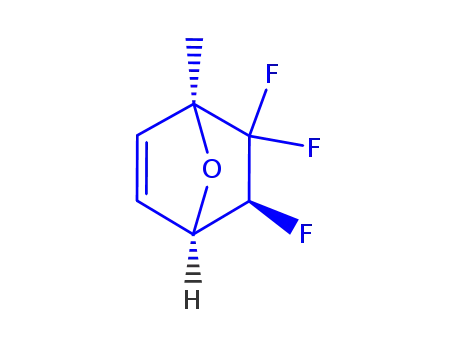 Molecular Structure of 292820-77-0 (7-Oxabicyclo[2.2.1]hept-2-ene,5,6,6-trifluoro-1-methyl-,(1R,4S,5R)-rel-(9CI))