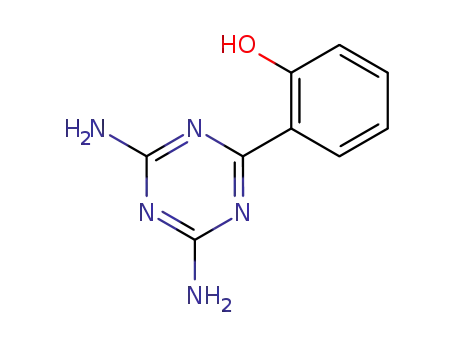 Molecular Structure of 29366-78-7 (2-(2-Hydroxyphenyl)-1,3,5-triazine-4,6-diamine)