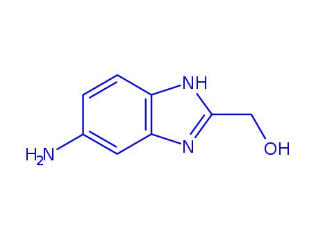 Molecular Structure of 294656-36-3 (1H-Benzimidazole-2-methanol,5-amino-(9CI))