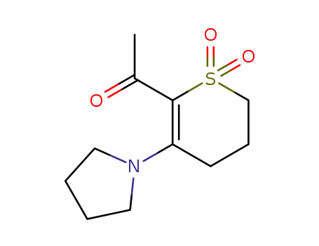 2-acetyl-3-(pyrrolidin-1-yl)-5,6-dihydro-4H-thiapyran 1,1-dioxide