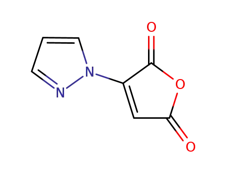 Molecular Structure of 2213-96-9 (2,5-Furandione,4-(1H-pyrazol-1-yl)-(9CI))