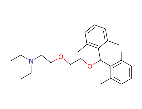 Molecular Structure of 2212-34-2 (N-(2-{2-[bis(2,6-dimethylphenyl)methoxy]ethoxy}ethyl)-N,N-diethylamine)