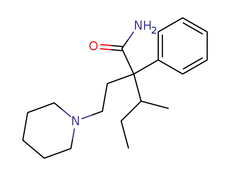 Molecular Structure of 2977-23-3 (α-sec-Butyl-α-phenyl-1-piperidinebutyramide)