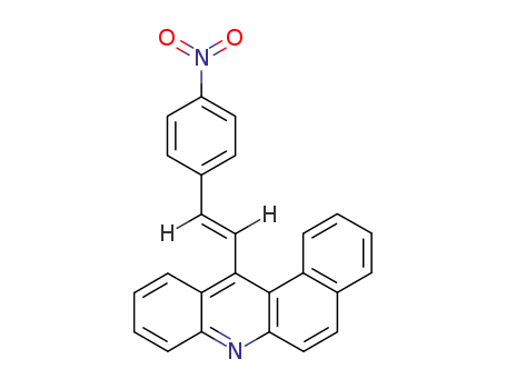 Molecular Structure of 22188-15-4 (12-(p-Nitrostyryl)benz[a]acridine)
