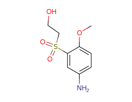 Molecular Structure of 22094-96-8 (2-[(5-Amino-2-methoxyphenyl)-sulfonyl]-ethanol)