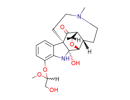Molecular Structure of 29474-90-6 ([14β,19R]-16β,19-Epoxy-2-hydroxy-12-[(S)-2-hydroxy-1-methoxyethoxy]-4-methyl-3,4-secocondyfolan-3-one)