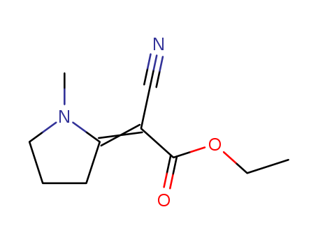 Acetic acid,2-cyano-2-(1-methyl-2-pyrrolidinylidene)-, ethyl ester