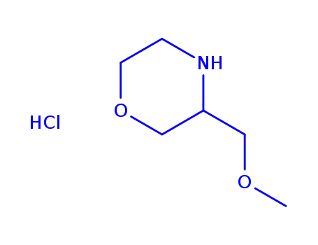Molecular Structure of 218594-76-4 ((S)-3-(MethoxyMethyl)-Morpholine HCl)