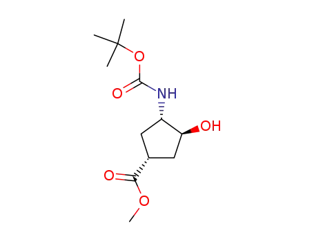 (1S,2S,4R)-N-Boc-1-amino-2-hydroxycyclopentane-4-carboxylic acid methyl ester