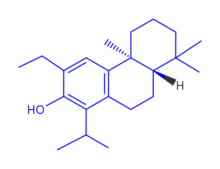 Molecular Structure of 294191-34-7 (2-Phenanthrenol, 3-ethyl-4b,5,6,7,8,8a,9,10-octahydro-4b,8,8-trimethyl-1-(1-methylethyl)-, (4bS,8aS)-)