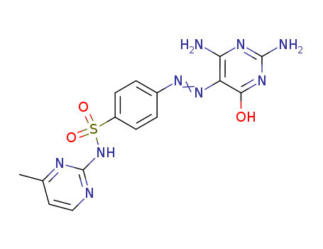 Benzenesulfonamide,4-[2-(2,4-diamino-1,6-dihydro-6-oxo-5-pyrimidinyl)diazenyl]-N-(4-methyl-2-pyrimidinyl)- cas  29817-65-0