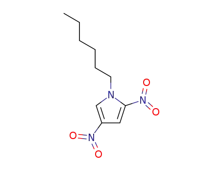 Molecular Structure of 2948-64-3 (1-hexyl-2,4-dinitro-1H-pyrrole)