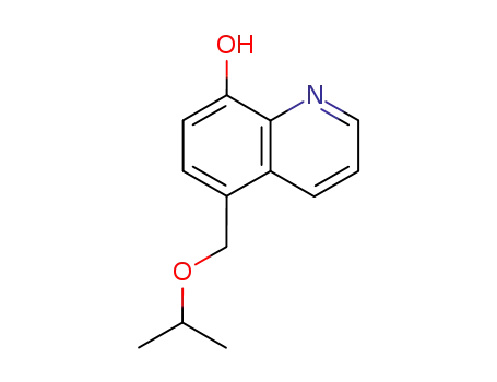 Molecular Structure of 22049-21-4 (5-[(propan-2-yloxy)methyl]quinolin-8-ol)