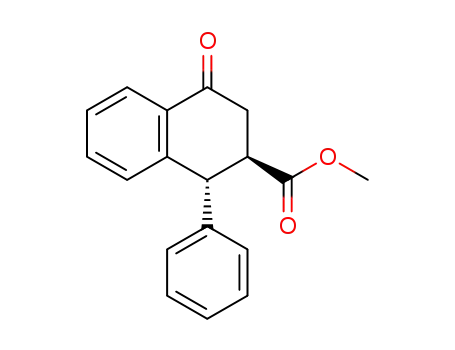 Molecular Structure of 2962-67-6 (methyl 4-oxo-1-phenyl-1,2,3,4-tetrahydronaphthalene-2-carboxylate)