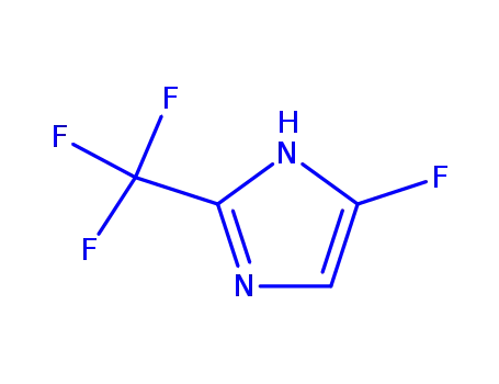 Molecular Structure of 219534-90-4 (1H-Imidazole,4-fluoro-2-(trifluoromethyl)-(9CI))