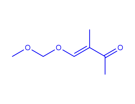 Molecular Structure of 297163-08-7 (3-Buten-2-one, 4-(methoxymethoxy)-3-methyl-, (3E)- (9CI))