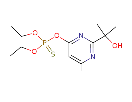 포스 포로 티 오산 O, O- 디 에틸 O- [2- (1- 하이드 록시 -1- 메틸 에틸) -6- 메틸 피리 미딘 -4- 일] 에스테르
