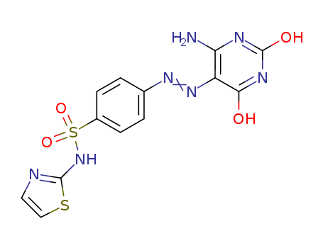 Benzenesulfonamide,4-[2-(6-amino-1,2,3,4-tetrahydro-2,4-dioxo-5-pyrimidinyl)diazenyl]-N-2-thiazolyl- cas  29817-67-2