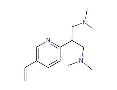 Molecular Structure of 22109-65-5 (5-Ethenyl-2-[2-(N,N-dimethylamino]-1-(N,N-dimethylaminomethyl)ethylpyridine)