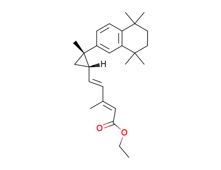 (2E,4E)-ethyl 3-methyl-5-((1S,2S)-2-methyl-2-(5,5,8,8-tetramethyl-5,6,7,8-tetrahydronaphthalen-2-yI)cyclopropyl)penta-2,4-dienoate