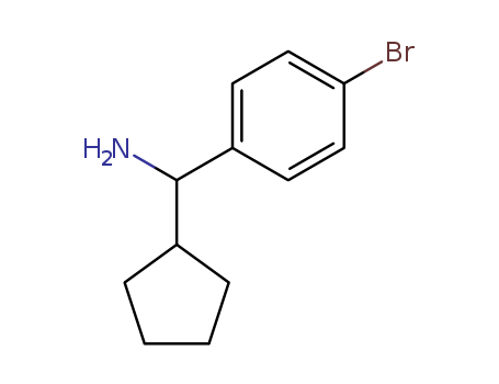 4-BroMo-a-cyclopentyl-benzeneMethanaMine