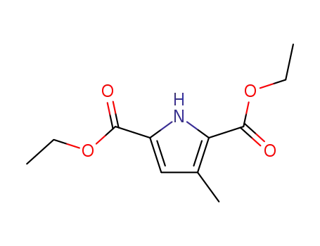 Molecular Structure of 29170-87-4 (3-Methyl-1H-pyrrole-2,5-dicarboxylic acid diethyl ester)