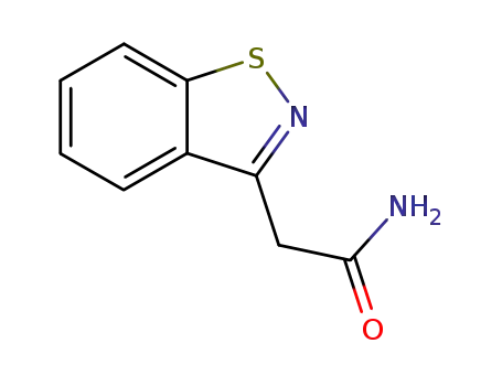 Molecular Structure of 29273-65-2 (1,2-Benzisothiazole-3-acetamide)