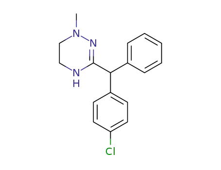 Molecular Structure of 22201-94-1 (1,4,5,6-Tetrahydro-3-(p-chlorodiphenylmethyl)-1-methyl-as-triazine)
