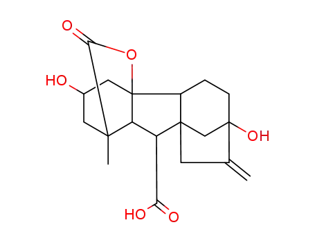 Gibbane-1,10-dicarboxylicacid, 3,4a,7-trihydroxy-1-methyl-8-methylene-, 1,4a-lactone, (1a,3a,4aa,4bb,10b)- (9CI)