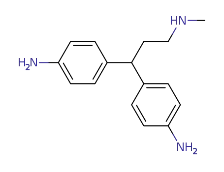 Molecular Structure of 22083-69-8 (Propylamine, 3,3-bis(4-aminophenyl)-N-methyl-)