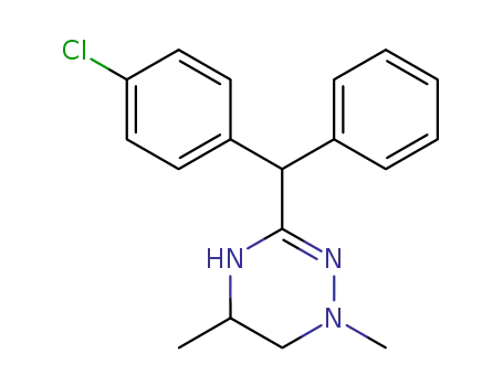 Molecular Structure of 22201-95-2 (1,4,5,6-Tetrahydro-3-(p-chlorodiphenylmethyl)-1,5-dimethyl-as-triazine)