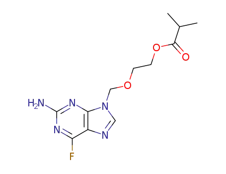 2-[(2-Amino-6-fluoro-9H-purin-9-yl)methoxy]ethyl 2-methylpropanoate