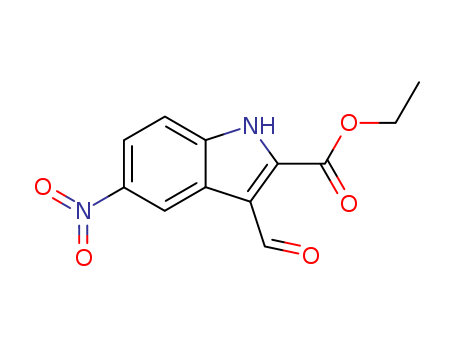1H-Indole-2-carboxylicacid, 3-formyl-5-nitro-, ethyl ester