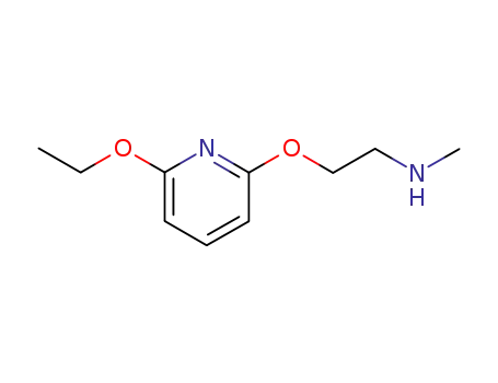 Molecular Structure of 29449-95-4 (Pyridine, 2-ethoxy-6-[2-(methylamino)ethoxy]- (8CI))