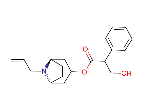 Molecular Structure of 22235-85-4 (8-prop-2-en-1-yl-8-azabicyclo[3.2.1]oct-3-yl 3-hydroxy-2-phenylpropanoate)