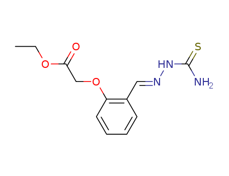Acetic acid,2-[2-[[2-(aminothioxomethyl)hydrazinylidene]methyl]phenoxy]-, ethyl ester cas  22043-10-3