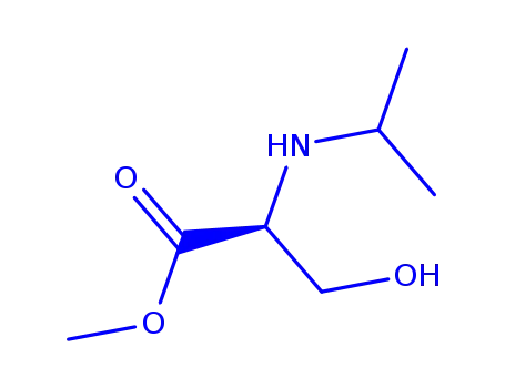 Molecular Structure of 266311-86-8 (Serine, N-(1-methylethyl)-, methyl ester (9CI))