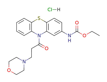 Carbamic acid,N-[10-[3-(4-morpholinyl)-1-oxopropyl]-10H-phenothiazin-2-yl]-, ethyl ester,hydrochloride (1:1)